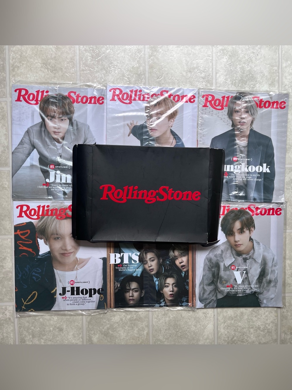 BTS Rolling Stone 2021 Box Set INCOMPLETE Missing Suga Cover
